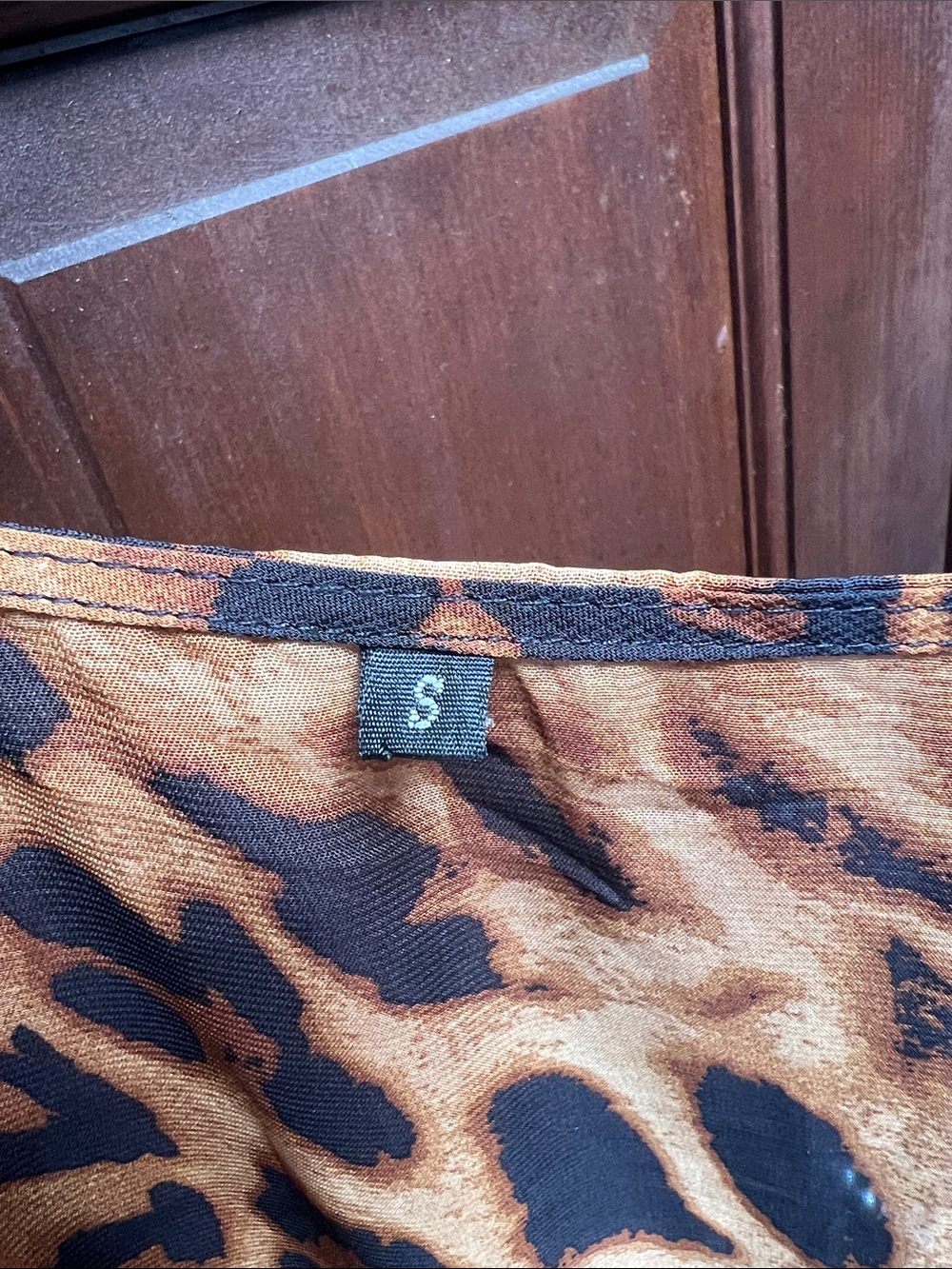 Leopard Print Long Sheer Robe - Picture 2 of 15